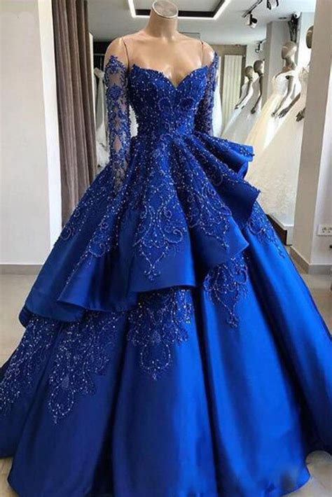 ball gown prom dresses blue|extravagant ball gowns.